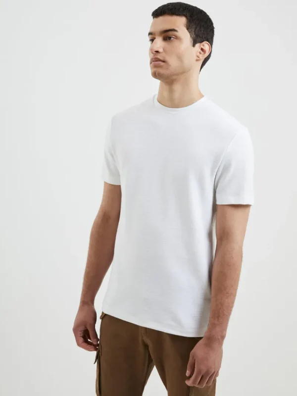 FRENCH CONNECTION T-Shirts & Polo Shirts<Ottoman Crew T-Shirt LinenWhite