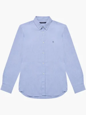 FRENCH CONNECTION Men's Shirts<Oxford Logo Long Sleeve Shirt DarkNavy/DarkNavy