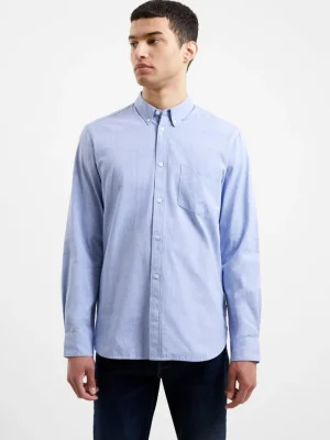 FRENCH CONNECTION Men's Shirts<Oxford Long Sleeve Shirt MidBlue