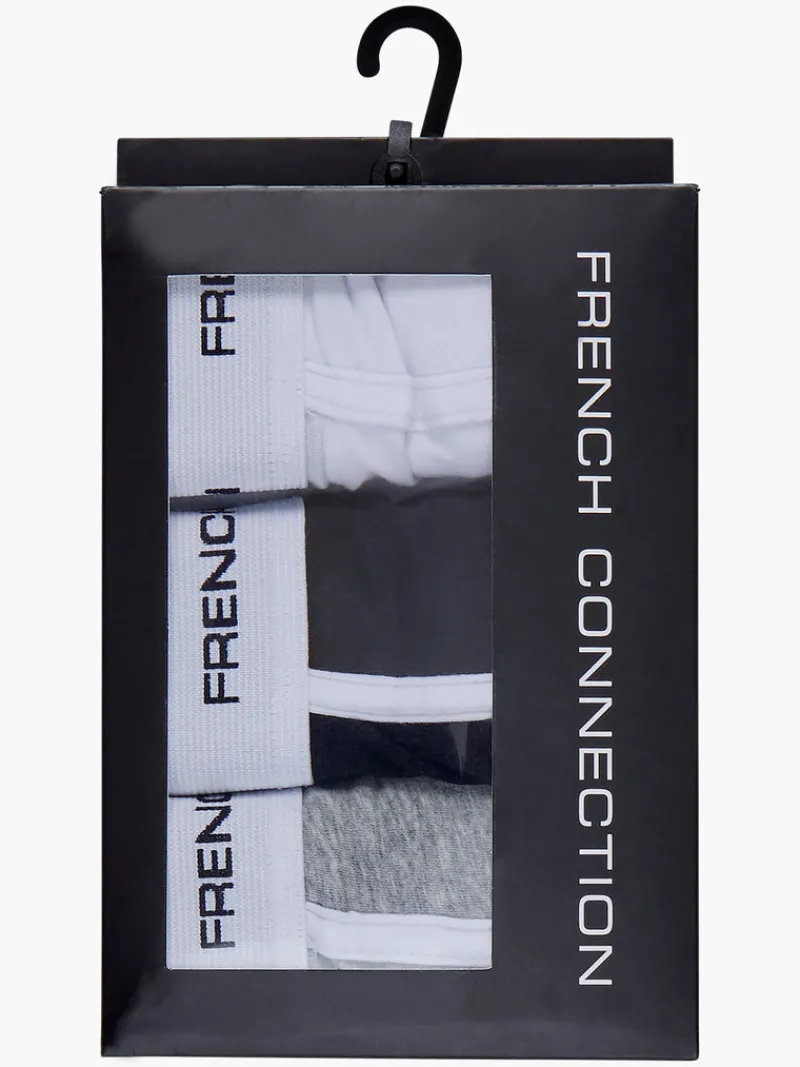 FRENCH CONNECTION Underwear & Socks<3 Pack Boxers LightGrey/Black/White
