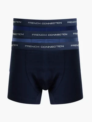FRENCH CONNECTION Underwear & Socks<3 Pack Boxers MidBlue/FrenchBlue/DarkNavy