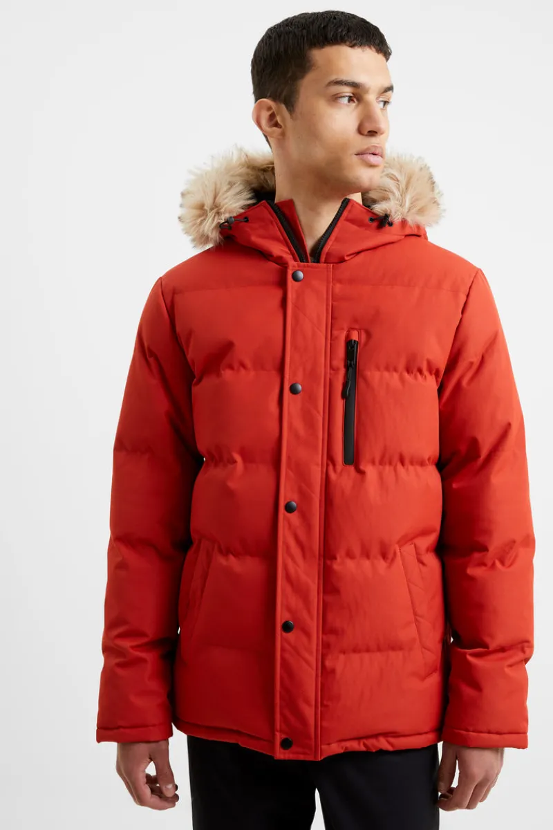 FRENCH CONNECTION Sale | Coats & Jackets<Padded Mid Length Parka Coat BurntOrange