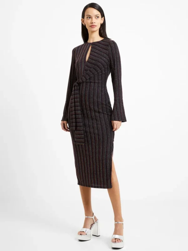FRENCH CONNECTION Party Dresses | Sale<Paula Keyhole Midi Dress BlackoutMulti