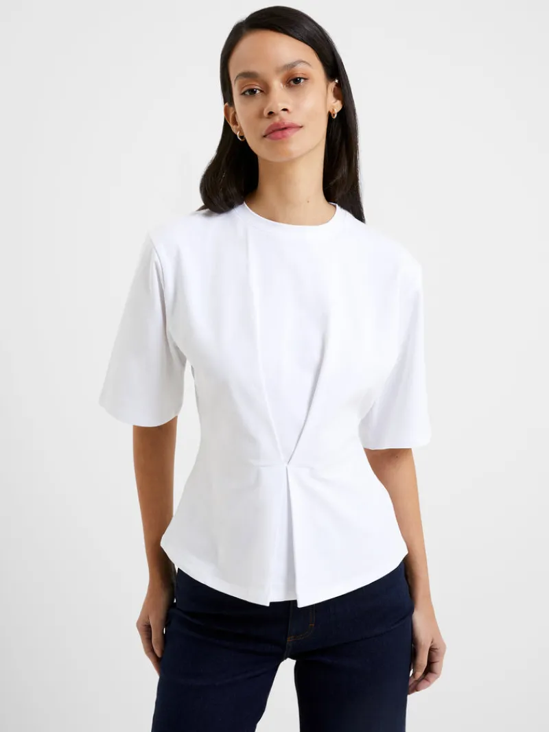FRENCH CONNECTION Tops<Pearl Top LinenWhite
