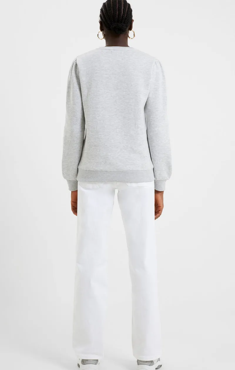FRENCH CONNECTION Hoodies & Sweatshirts<Puff Sleeve Sweatshirt LightGreyMel