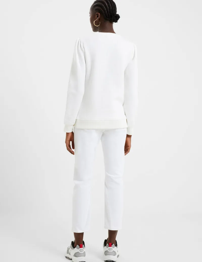 FRENCH CONNECTION Hoodies & Sweatshirts<Puff Sleeve Sweatshirt Ecru
