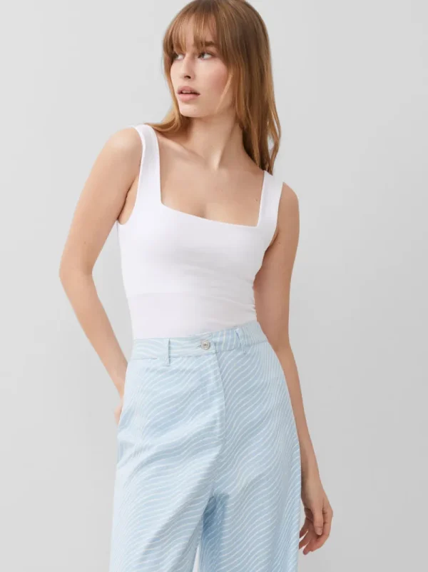 FRENCH CONNECTION Tops<Rallie Bodysuit LinenWhite
