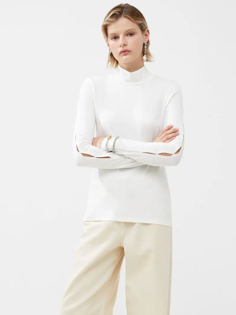 FRENCH CONNECTION Sale<Rallie High Neck Top WinterWhite