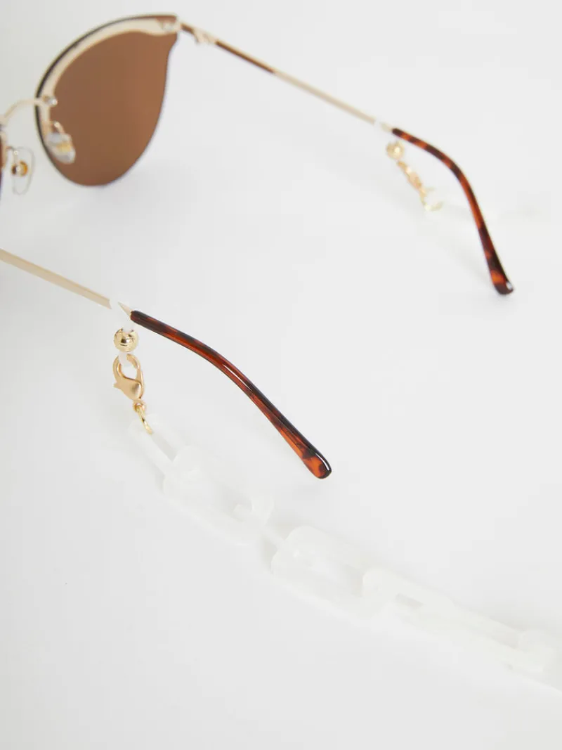 FRENCH CONNECTION Sunglasses | Jewellery<Resin Small Sunglasses Chain White