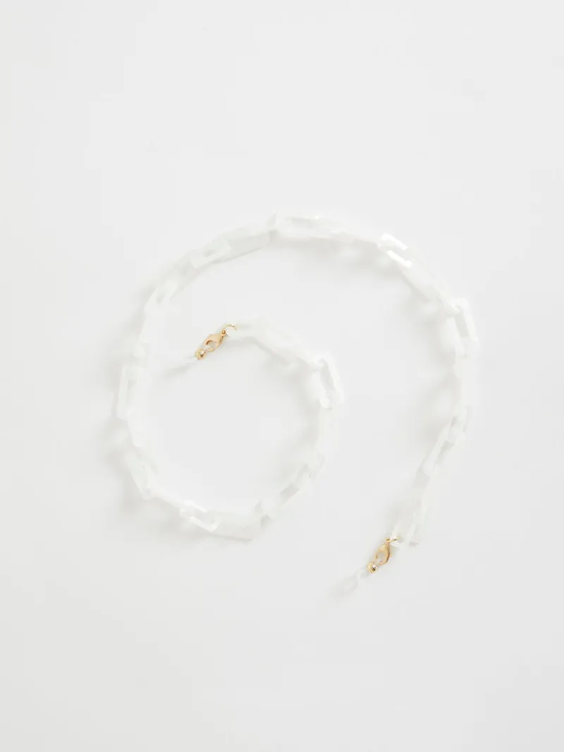 FRENCH CONNECTION Sunglasses | Jewellery<Resin Small Sunglasses Chain White