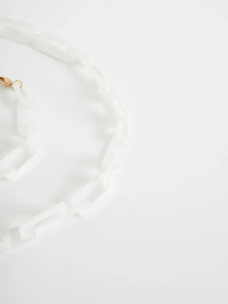 FRENCH CONNECTION Sunglasses | Jewellery<Resin Small Sunglasses Chain White