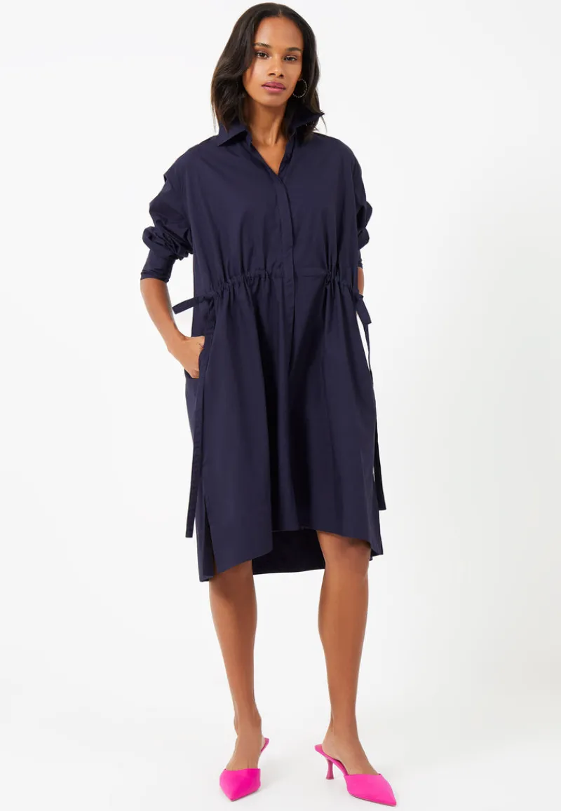 FRENCH CONNECTION Midi Dresses | Blue Dresses | Dresses<Rhodes Poplin Shirt Dress Marine