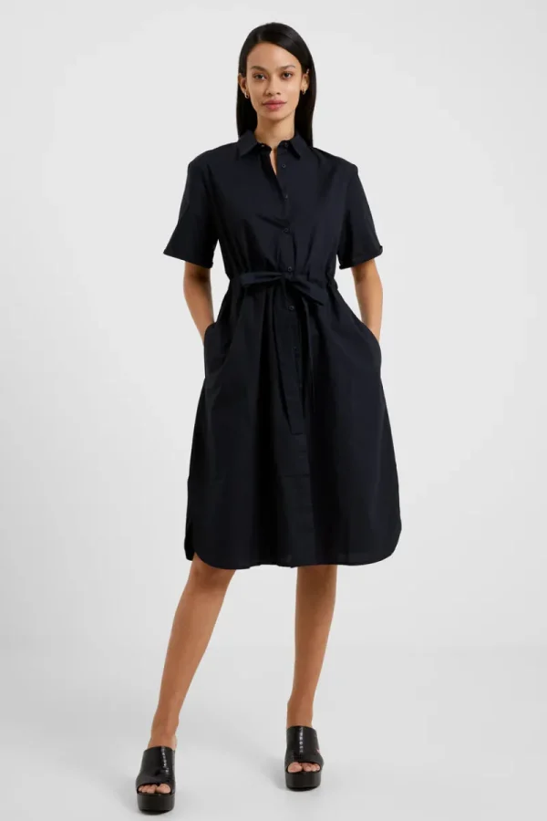 FRENCH CONNECTION Black Dresses | Dresses<Rhodes Poplin Shirt Dress Black