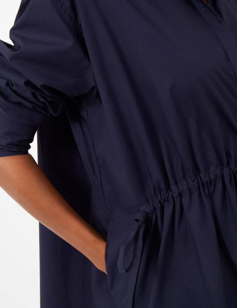 FRENCH CONNECTION Midi Dresses | Blue Dresses | Dresses<Rhodes Poplin Shirt Dress Marine