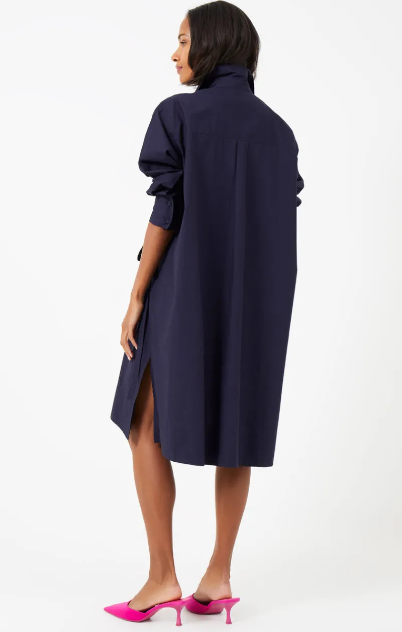 FRENCH CONNECTION Midi Dresses | Blue Dresses | Dresses<Rhodes Poplin Shirt Dress Marine