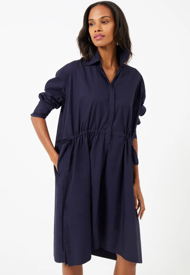 FRENCH CONNECTION Midi Dresses | Blue Dresses | Dresses<Rhodes Poplin Shirt Dress Marine