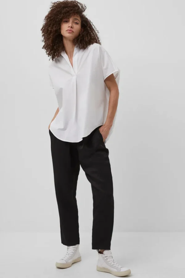 FRENCH CONNECTION Women's Shirts<Rhodes Poplin Sleeveless Popover Shirt LinenWhite