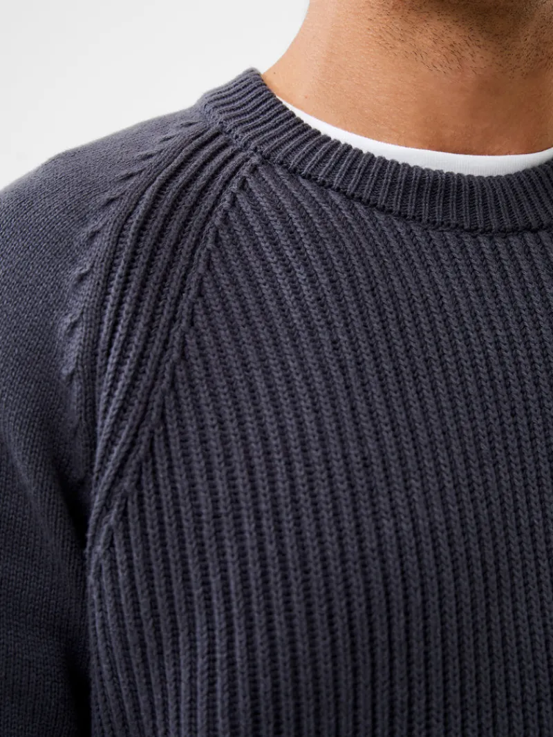 FRENCH CONNECTION Sale | Jumpers & Cardigans<Ribbed Raglan Jumper ForgedIron