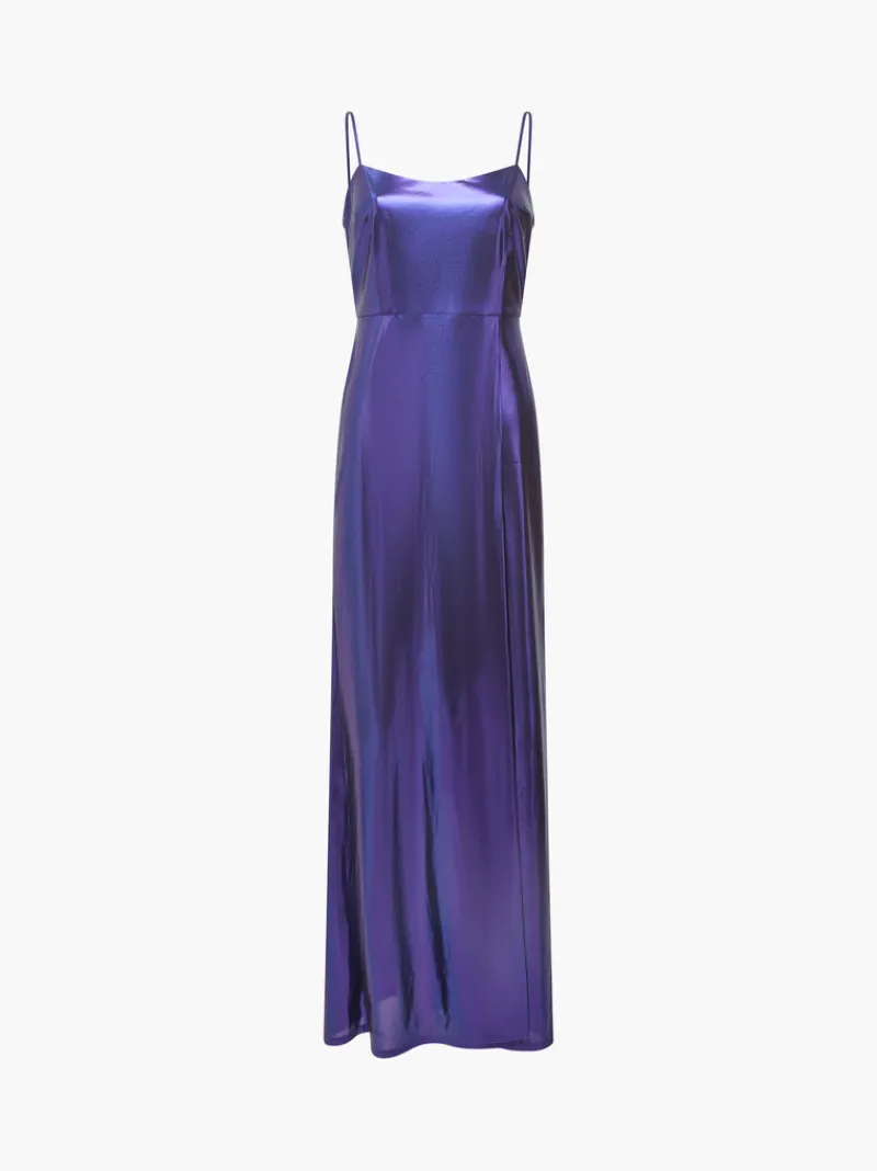 FRENCH CONNECTION Party Dresses | Dresses<Ronja Liquid Metal Strappy Slip Dress CobaltViolet