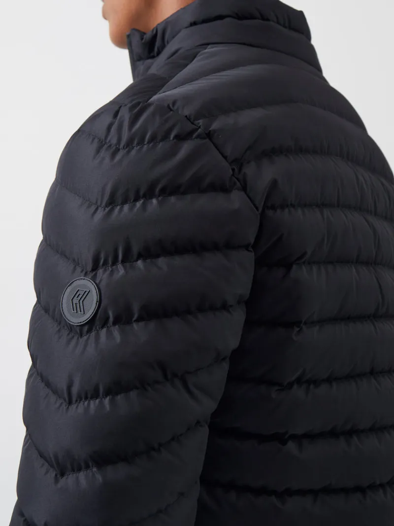 FRENCH CONNECTION Coats & Jackets<Row Funnel Neck Puffer Jacket Black