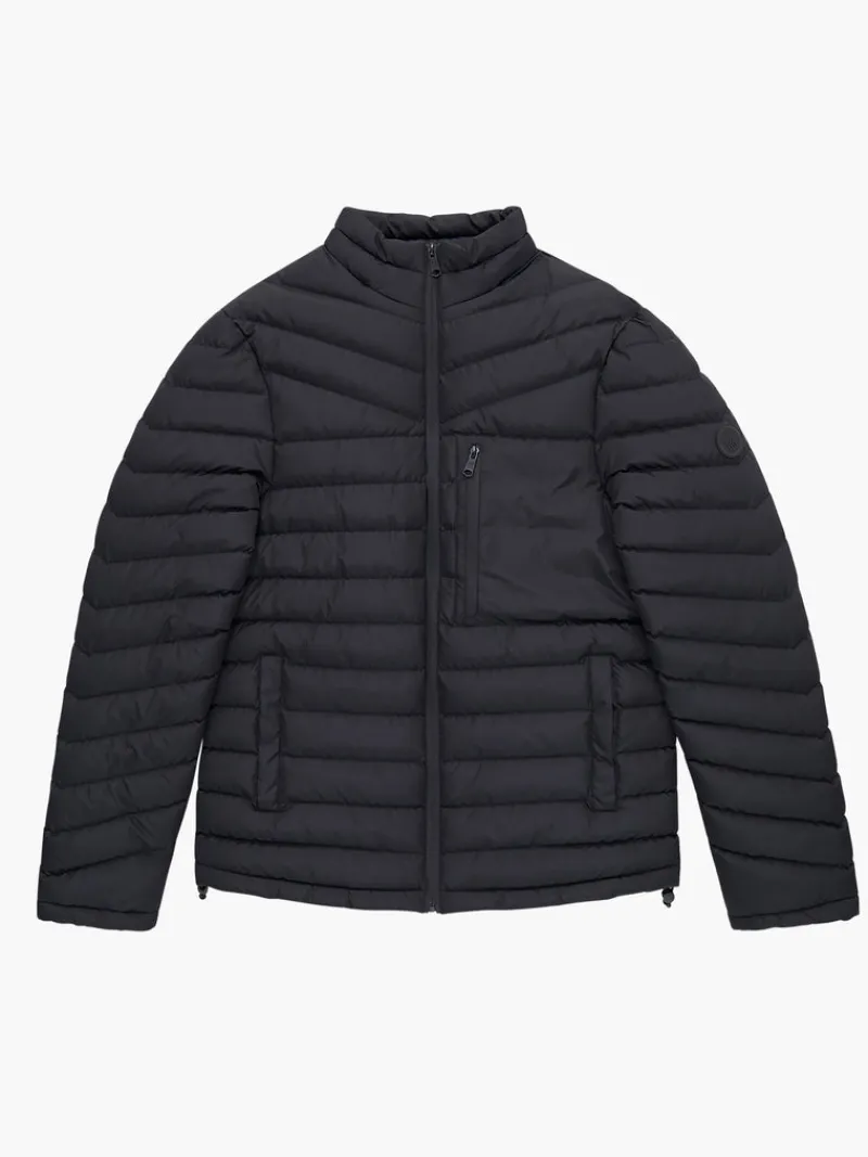 FRENCH CONNECTION Coats & Jackets<Row Funnel Neck Puffer Jacket Black