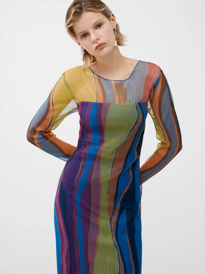 FRENCH CONNECTION Wedding Guest Dresses<Saskia Eydie Ruched Midaxi Dress BlueJewel