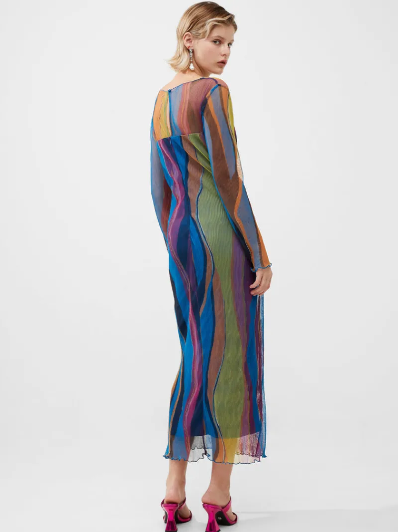 FRENCH CONNECTION Wedding Guest Dresses<Saskia Eydie Ruched Midaxi Dress BlueJewel