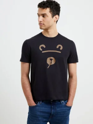 FRENCH CONNECTION T-Shirts & Polo Shirts<Shadow Bear T-Shirt BlackOnyx