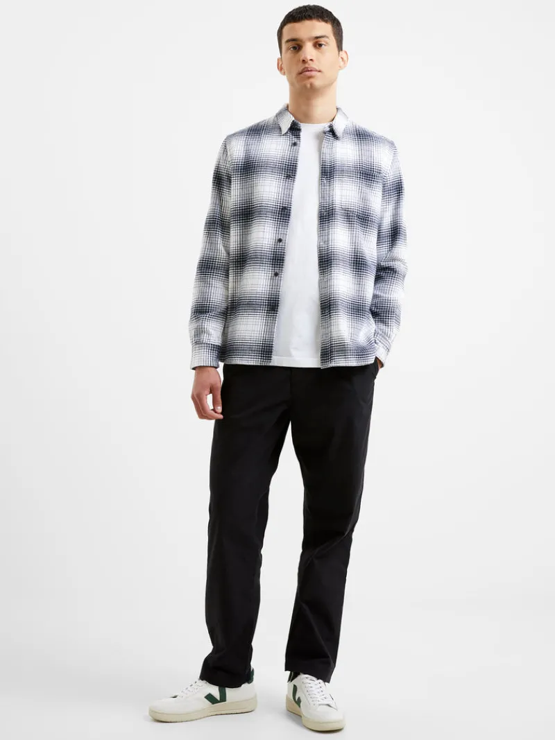 FRENCH CONNECTION Sale | Men's Shirts<Shadow Check Long Sleeve Shirt DarkNavy