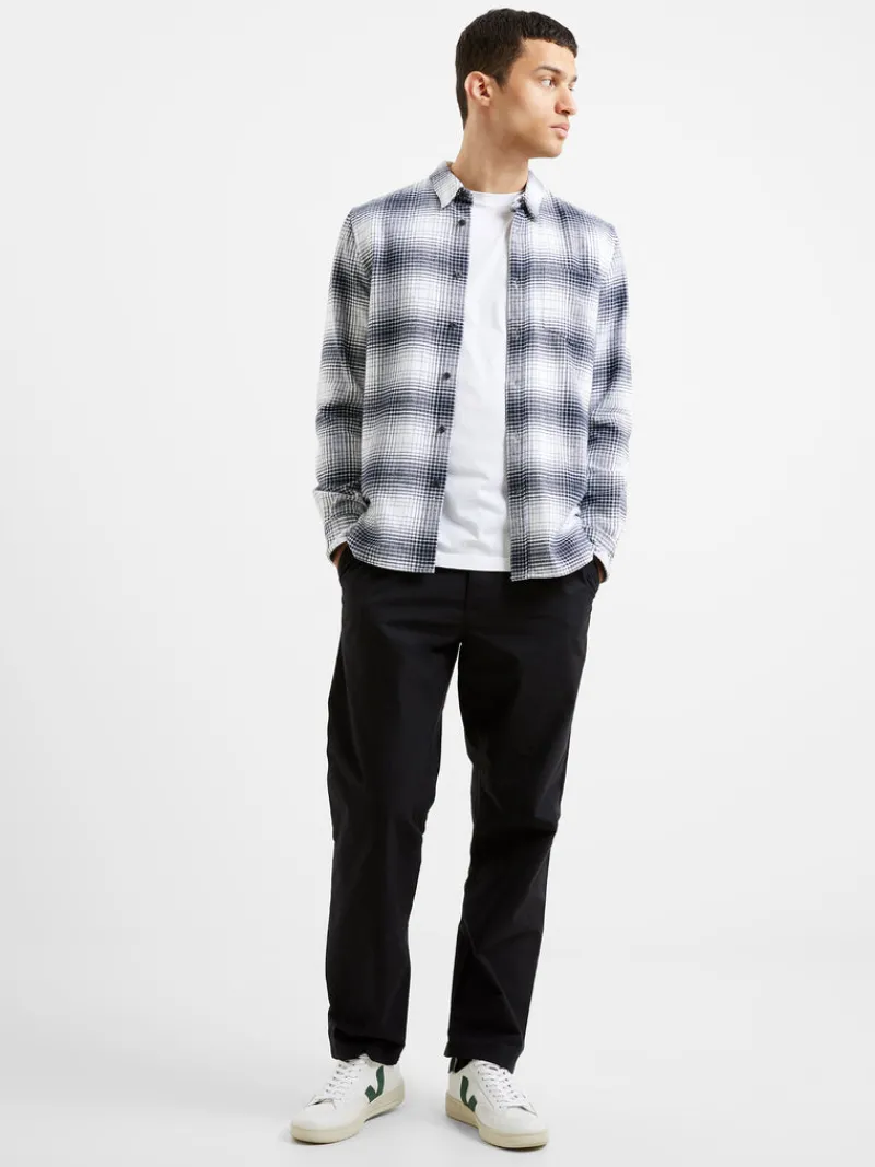 FRENCH CONNECTION Sale | Men's Shirts<Shadow Check Long Sleeve Shirt DarkNavy