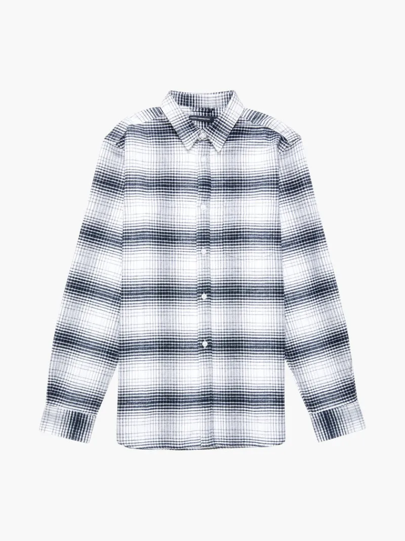 FRENCH CONNECTION Sale | Men's Shirts<Shadow Check Long Sleeve Shirt DarkNavy