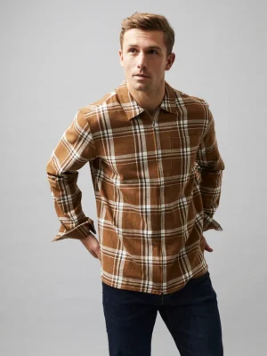 FRENCH CONNECTION Sale | Men's Shirts<Shadow Check Shirt SepiaMulti