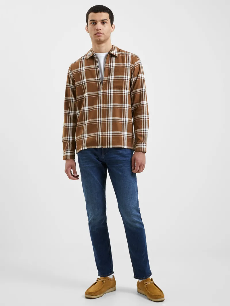 FRENCH CONNECTION Sale | Men's Shirts<Shadow Check Shirt SepiaMulti