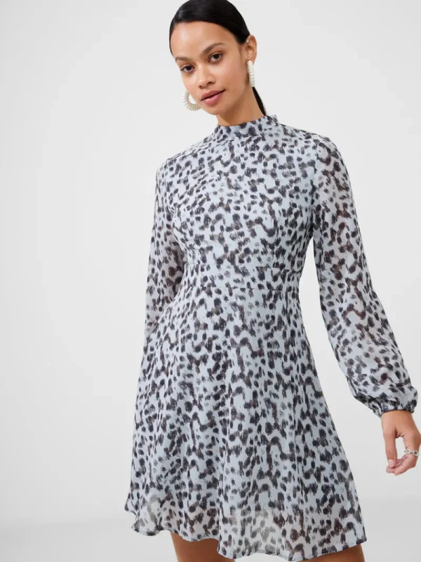 FRENCH CONNECTION Day Dresses<Sheer Georgette Mini Dress LightBlue