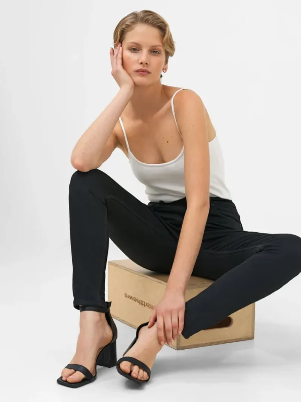 FRENCH CONNECTION Women's Trousers | Jeans<Soft Stretch Denim High Rise Skinny Jeans Black