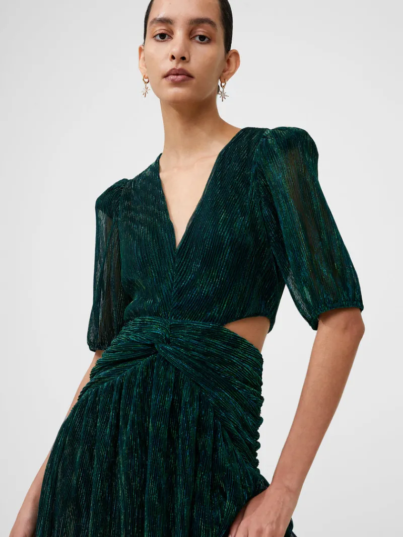 FRENCH CONNECTION Party Dresses | Wedding Guest Dresses<Sparkle Cut Out Maxi Dress DarkGreen
