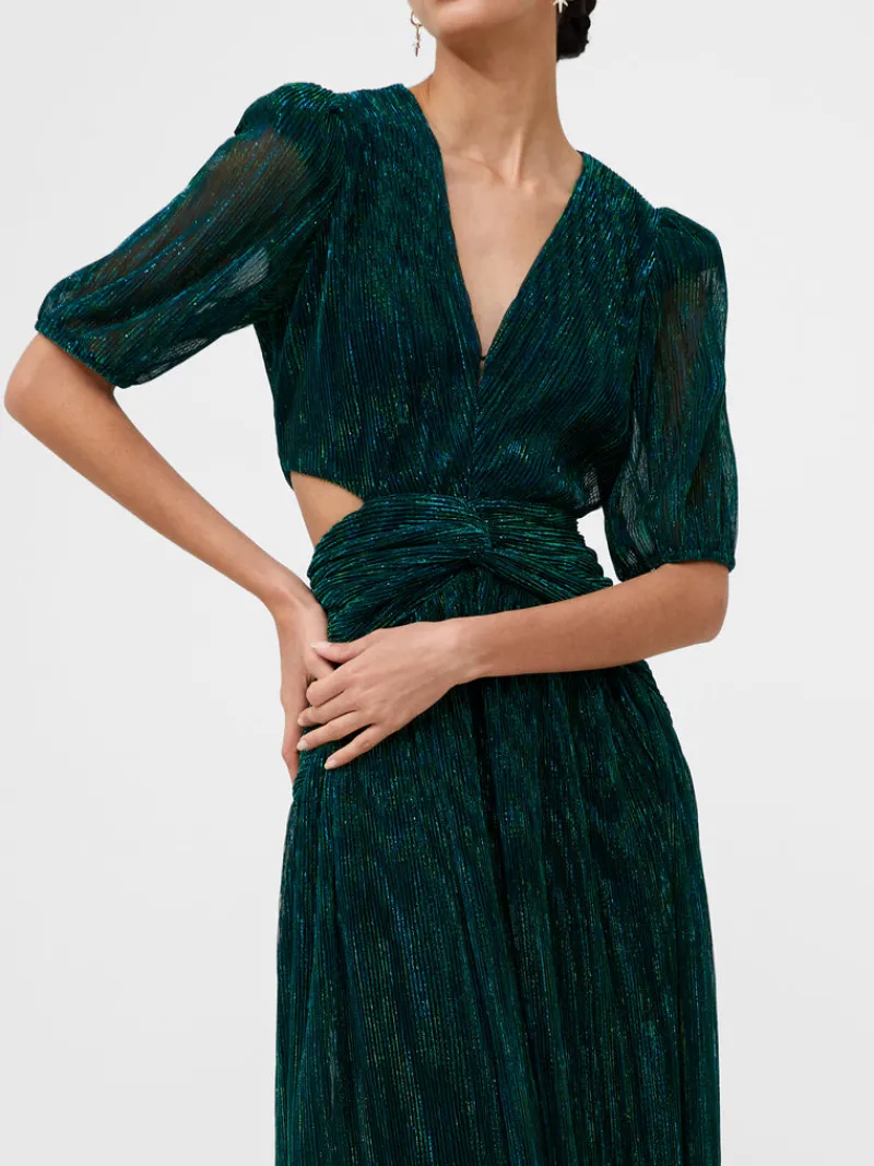 FRENCH CONNECTION Party Dresses | Wedding Guest Dresses<Sparkle Cut Out Maxi Dress DarkGreen