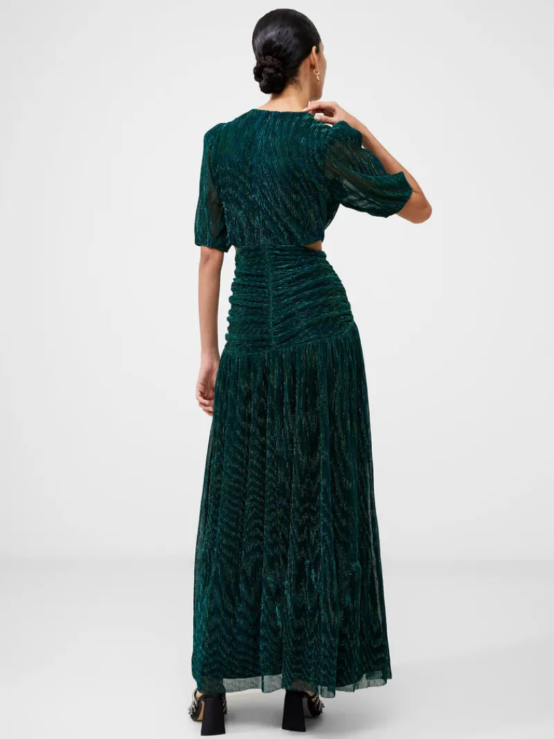 FRENCH CONNECTION Party Dresses | Wedding Guest Dresses<Sparkle Cut Out Maxi Dress DarkGreen