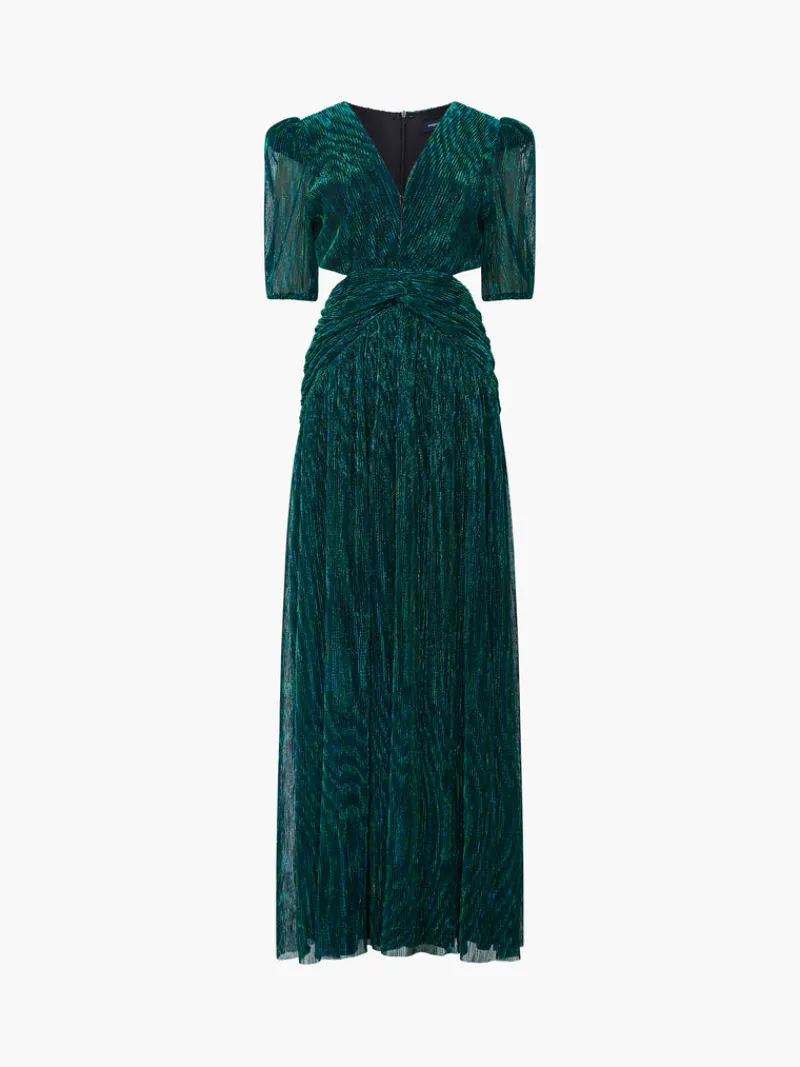 FRENCH CONNECTION Party Dresses | Wedding Guest Dresses<Sparkle Cut Out Maxi Dress DarkGreen