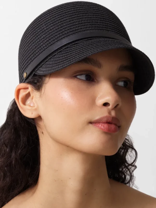 FRENCH CONNECTION Hats<Straw Baseball Cap Black
