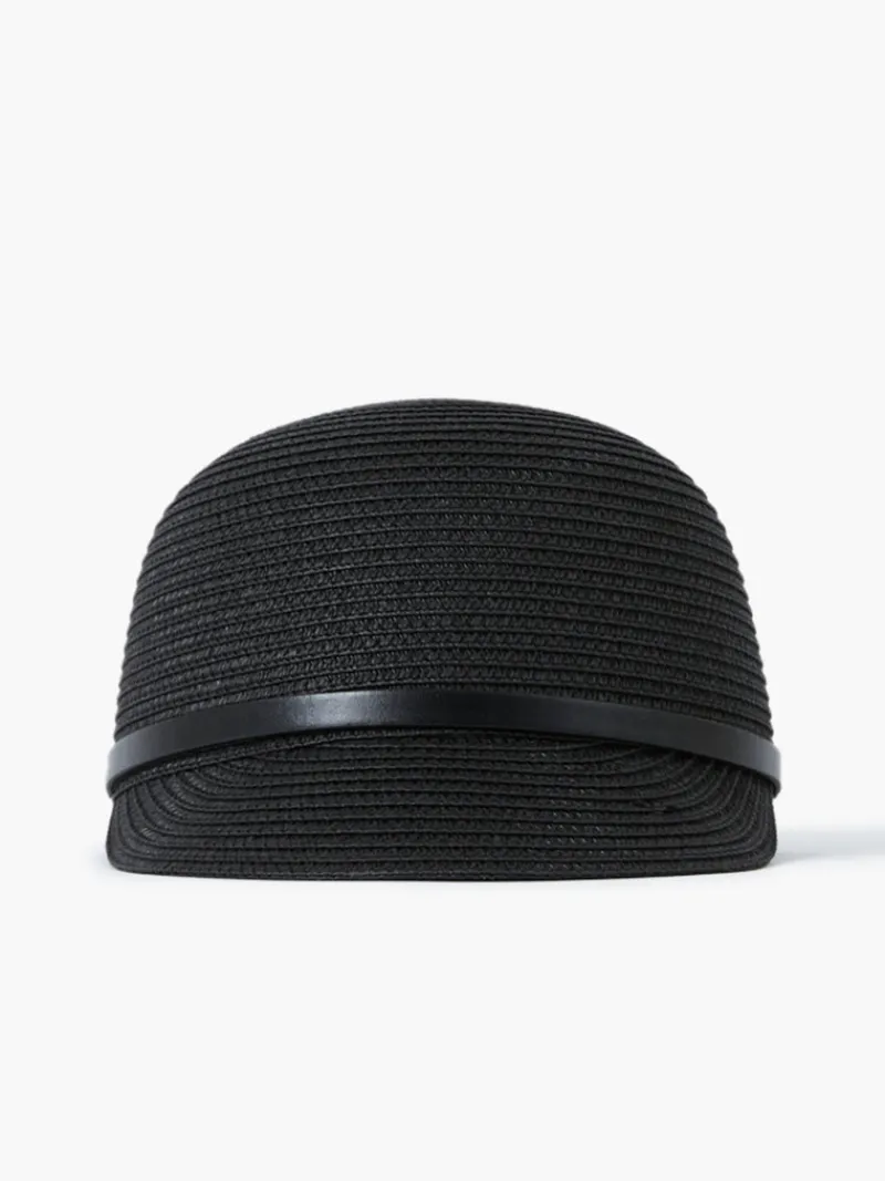 FRENCH CONNECTION Hats<Straw Baseball Cap Black