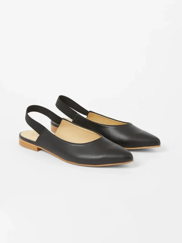 FRENCH CONNECTION Shoes<S+W x Meriola Pointed Toe Slingback Ballerina Pumps Black