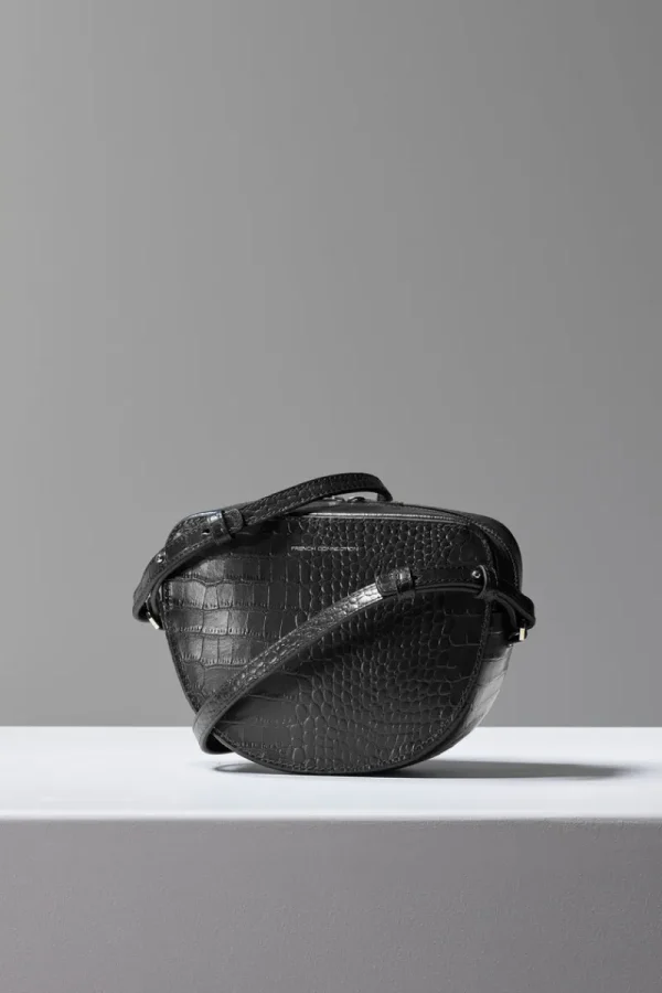 FRENCH CONNECTION Women's Bags<Tallin Recycled Leather Croc Bag Black