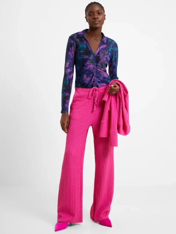 FRENCH CONNECTION Co-ords<Tash Textured Trousers Fuschia