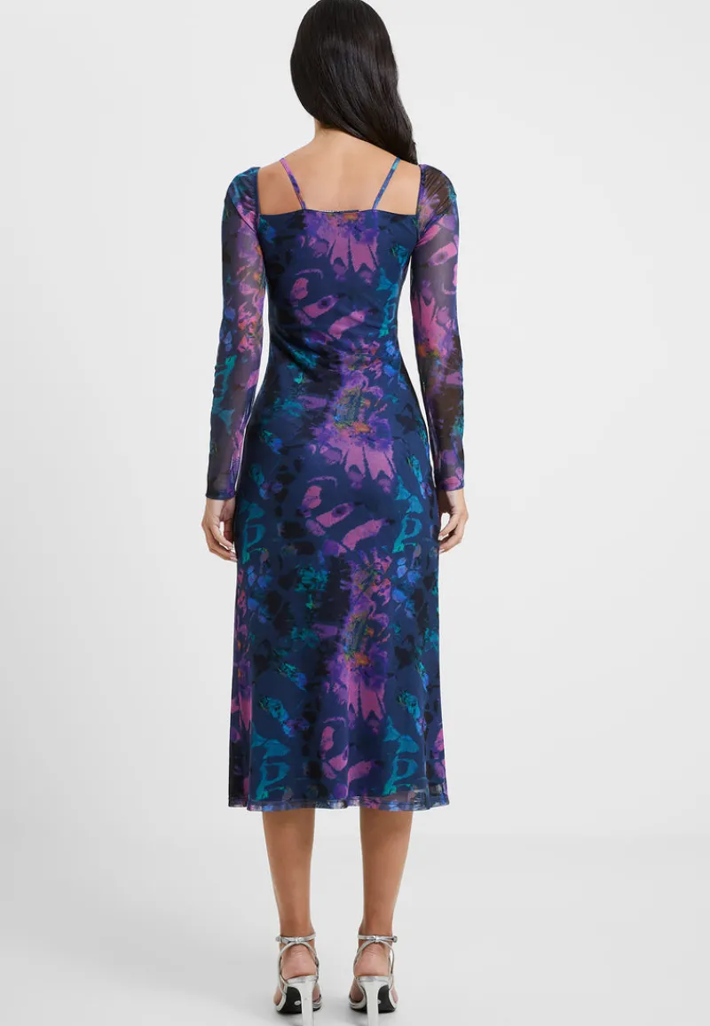 FRENCH CONNECTION Sale<Toni Mesh Gabriela Dress BlueDepths