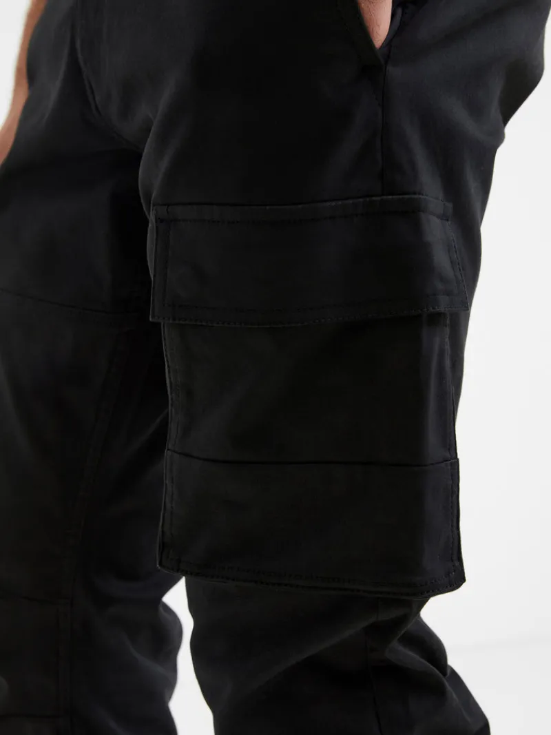 FRENCH CONNECTION Sale | Men's Trousers<Twill Cargo Trousers Black