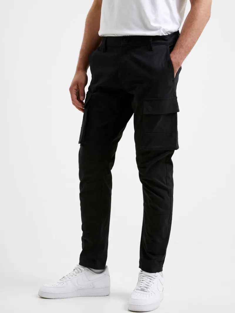 FRENCH CONNECTION Sale | Men's Trousers<Twill Cargo Trousers Black