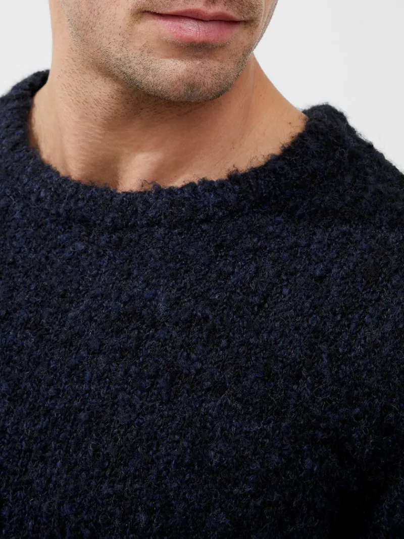 FRENCH CONNECTION Sale | Jumpers & Cardigans<Twisted Boucle Crew Neck Jumper DarkNavy