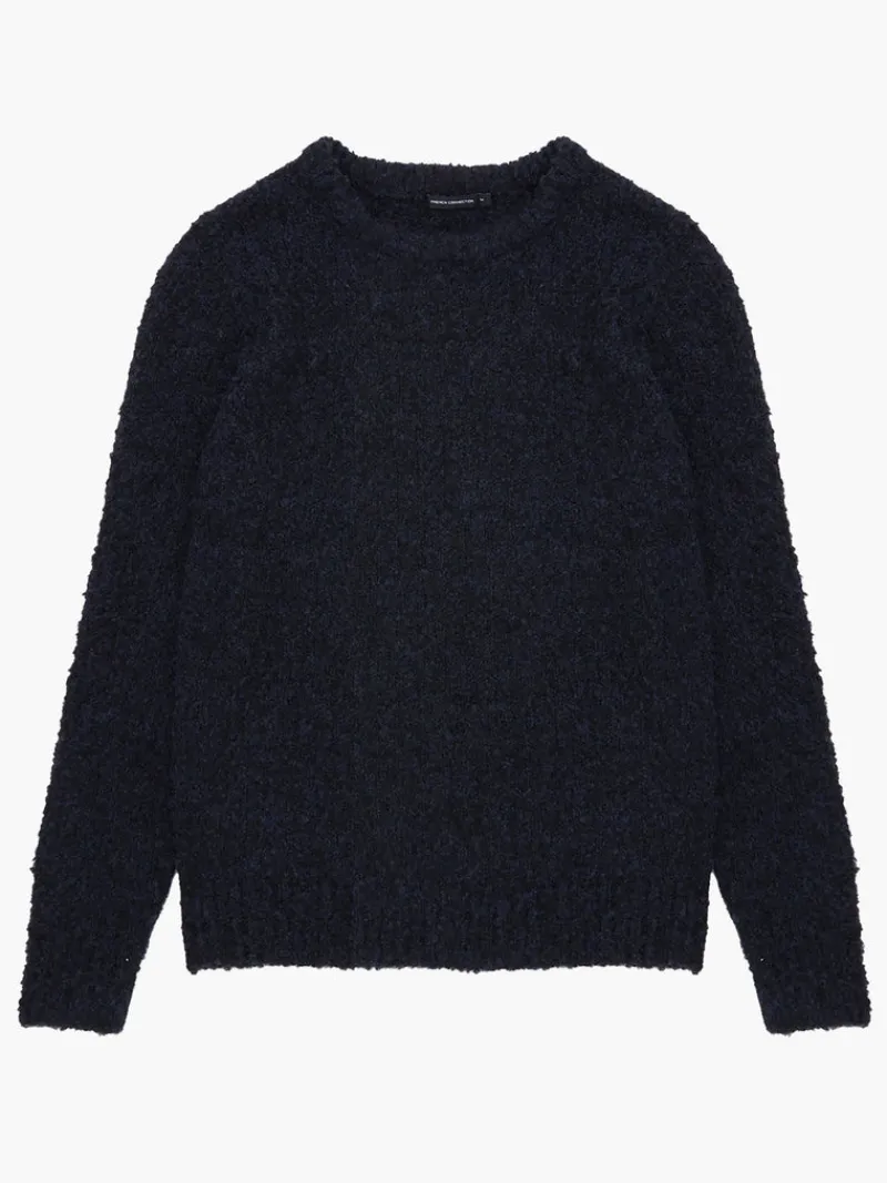 FRENCH CONNECTION Sale | Jumpers & Cardigans<Twisted Boucle Crew Neck Jumper DarkNavy