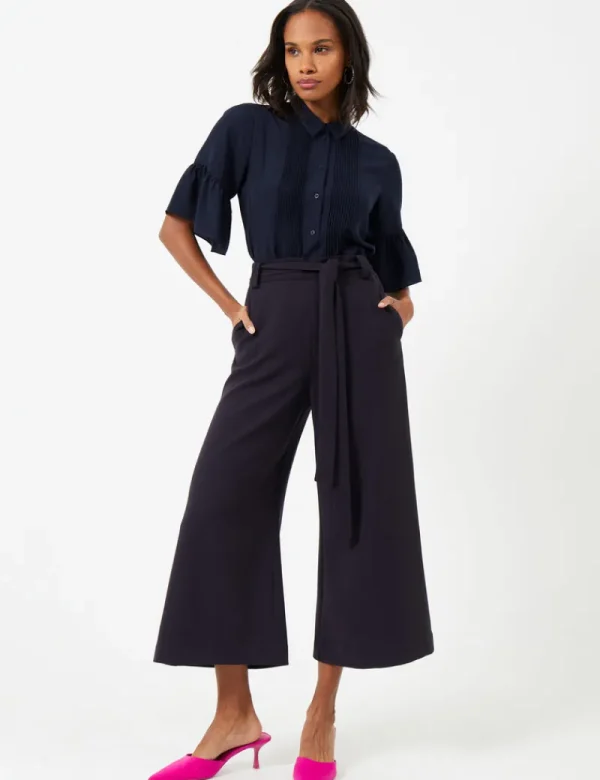 FRENCH CONNECTION Women's Trousers<Whisper Belted Culottes UtilityBlue